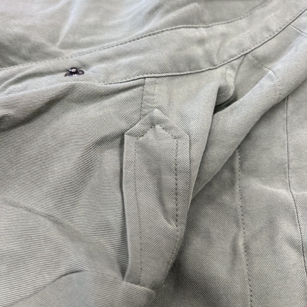SIMPLY VERA | Vera Wang olive/army green open front twill drape jacket - Picture 6 of 6